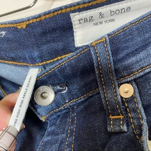 RAG‎ & BONE Nina High Rise Skinny Ankle Jeans 26 - Picture 5 of 6